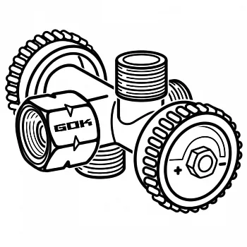 Abzweigventil - 3 Abgänge, lose