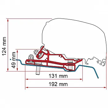 Adapter Ford Transit L3 H3 - für F80