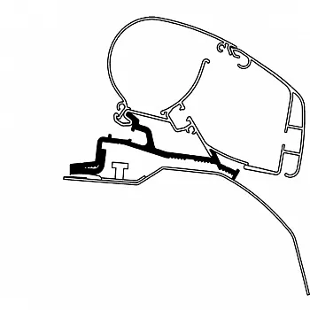 Adapter für Fiat Ducato ab Bj. 2006/07 zu Markisen Dometic PR 2000 -