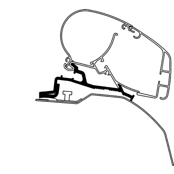 Adapter für Fiat Ducato ab Bj. 2006/07 zu Markisen Dometic PR 2000