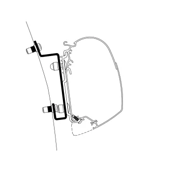 Adapter für Ford Transit ab Bj. 2014/05 High Roof H3 zu TO Serie 5