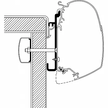 Adapter für Rapido Serie 7, 8, 9 zu TO Serie 5, Länge 3 m -