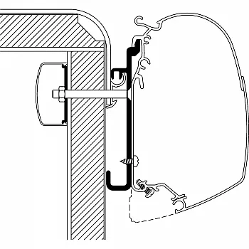 Adapter für Rapido Serie 7, 8, 9 zu TO Serie 5, Länge 3 m -