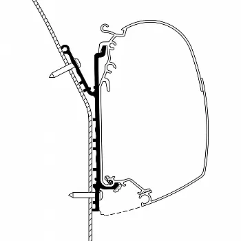 Adapter Knaus Deseo 2019, Länge 3,5 m -