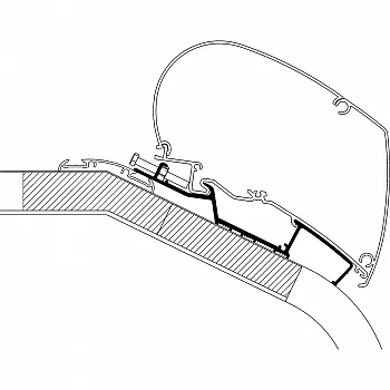 Adapter LMC Liberty TI / TEC zu TO Serie 6 und 9, Länge 3,75 m -