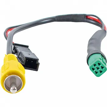 Adapter Monitor, 7-poliger Stecker grün auf Cinchstecker -