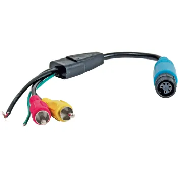 Adapter Monitor, 6-polige Schraubkupplung auf Cinch-Stecker