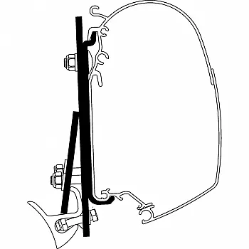 Adapter VW T5 / T6 mit Brandrup Rail für Thule 4200, Serie 2 und 5 -