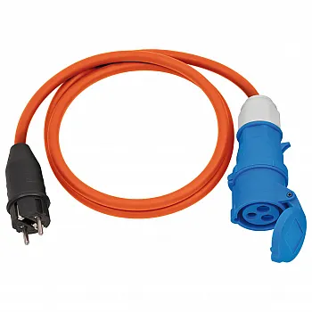 Adapterkabel Schuko -> CEE - orange, 1,5 m