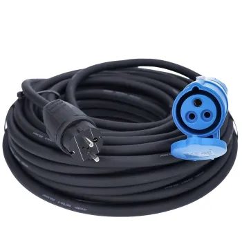 Adapterkabel Schuko/CEE, 25 m