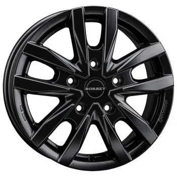 Aluminiumfelge CW5 für MAN TGE, VW Crafter ab Baujahr 2017, black matt, 6,5 x 16