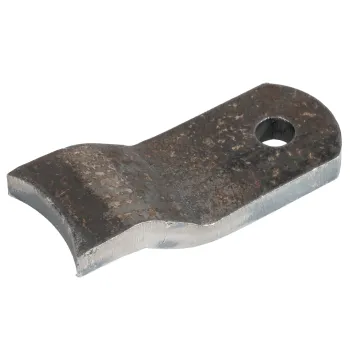 Anschweißplatte für Radstoßdämpfer, gebogen