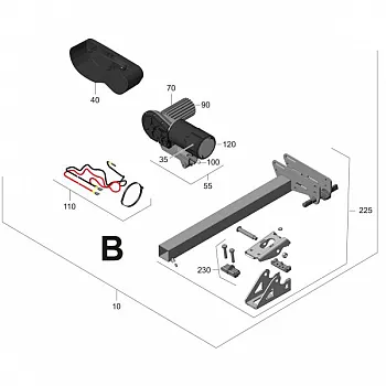 Antriebseinheit B - Truma Mover smart M