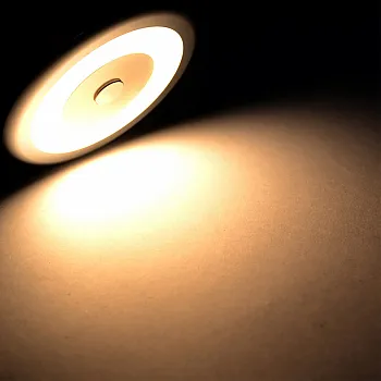 Aufbauleuchte mit Dimmschalter - ø 70 mm, chrom
