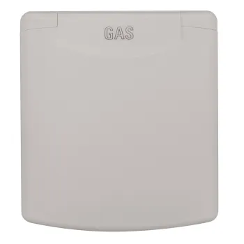 Außensteckdose Gas, hellgrau