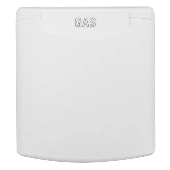 Außensteckdose Gas, reinweiß