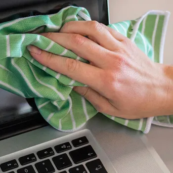 Bambustücher, grün, 5er-Set