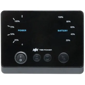 Batterieanzeige inkl. Fernschalter & 5 m Kabel für M12