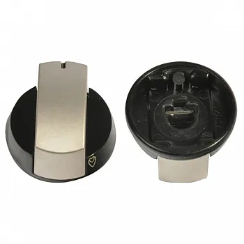 Bedienknopf schwarz / silber für Dometic-Kocher HB 2325 und HB 3400 -
