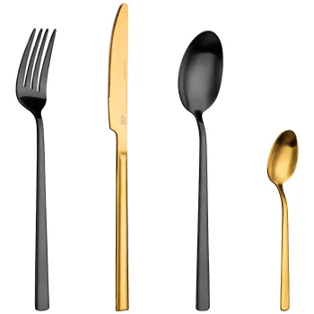 Besteckset Fairbanks, schwarz