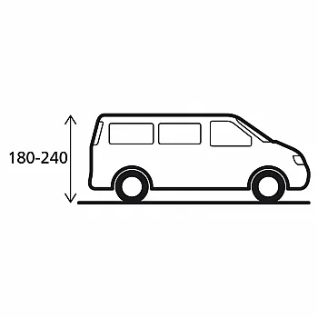 Busvorzelt Advantourer - hellgrau/grau