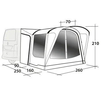 Busvorzelt Newburg 160