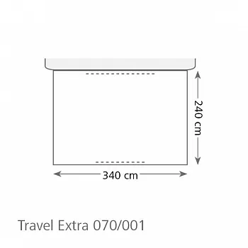 Busvorzelt Travel Extra - 340 x 240 cm