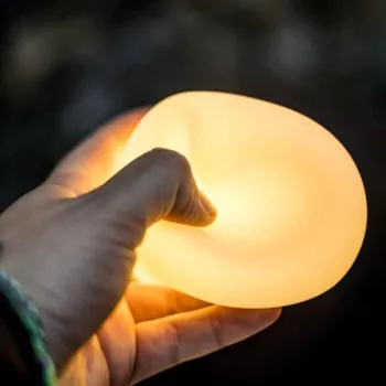 Campinglaterne aus Silikon