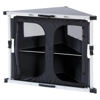 Campingschrank, dunkelgrau, Corner Cabinet