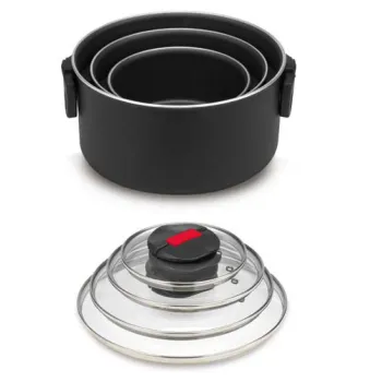 Click&Cook Kochtopf mit Glasdeckel, 16 cm