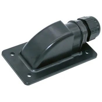 Dachdurchführung Sunflex schwarz, 1 Kabelausgang