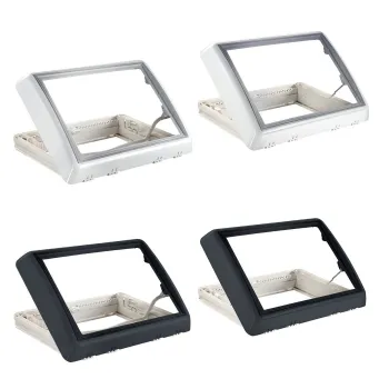 Dachfenster Midi Heki FL Kurbel mit Zwangsbelüftung, grau