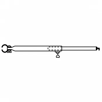 Dachhakenstange - 25 mm Stahl, 215-300 cm