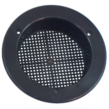 Dachlüfter 110 mit Fliegengitter, schwarz