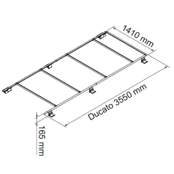 Dachreling Roof Rail Ducato, silber