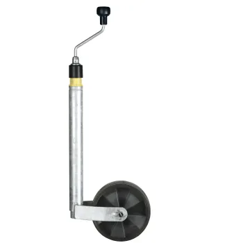 Deichsellaufrad mit Stützlastanzeige, 215 x 70 mm Felge Kunststoff