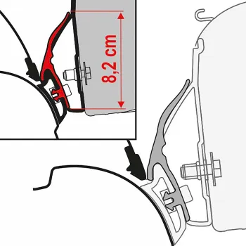 Dichtband Rain Guard T5/T6 California für Markise F35 Pro, F45s