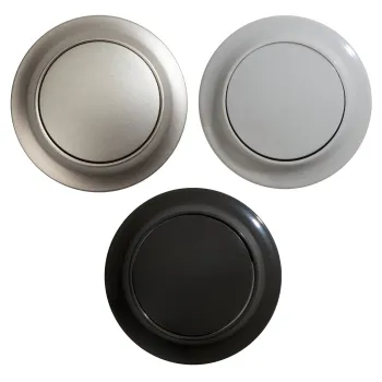 Druckknopf, hellgrau