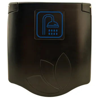 Duschanschluss außen ø 12 mm, schwarz