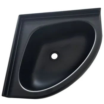 Eckwaschbecken, 350 x 250 mm, schwarz