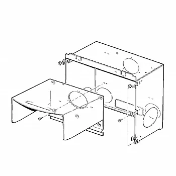 Einbaukasten kplt. für 2 Gebläse - für Truma S-Heizung
