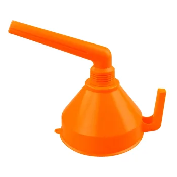 Einfülltrichter mit Schmutzsieb, gewinkelt