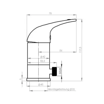 Einhebelmischer Charisma Auftisch