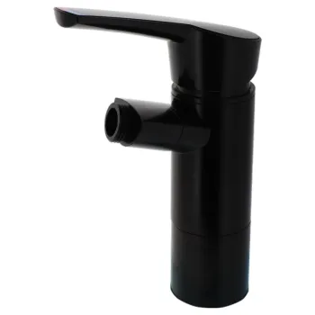 Einhebelmischer Como Duschanschluss ½ schwarz matt, lose