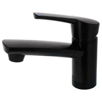 Einhebelmischer Como Kompakt schwarz matt, Auslauflänge 120 mm, lose