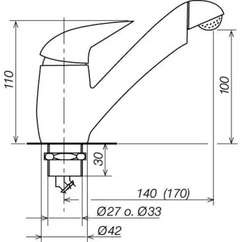 Einhebelmischer Keramik Pelikan