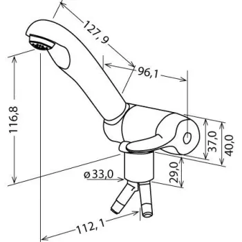 Einhebelmischer Keramik Style