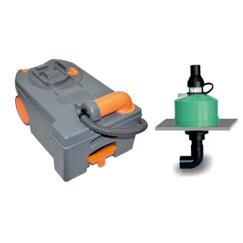 Elektrische WC-Entlüfung für C250 und C260, Türvariante dunkelgrau