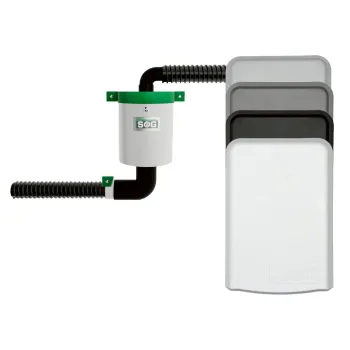 Elektrische WC-Entlüfung für Clesana Türvariante, Türvariante schwarz