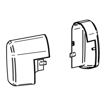 Endkappen (Motor) TO 5200 anthrazit, Satz links und rechts
